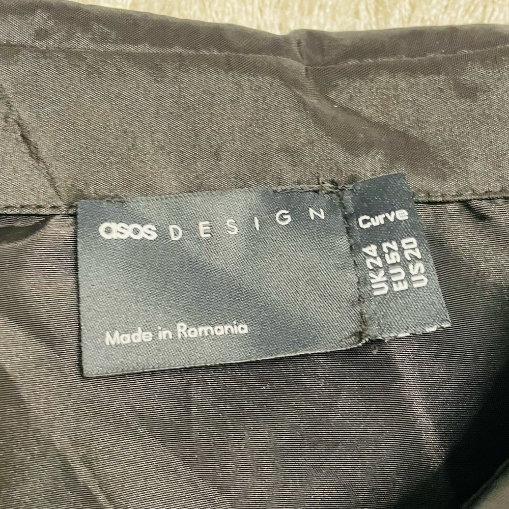 ASOS Design Ruffle Neck Collar Dress - Picture 7 of 10